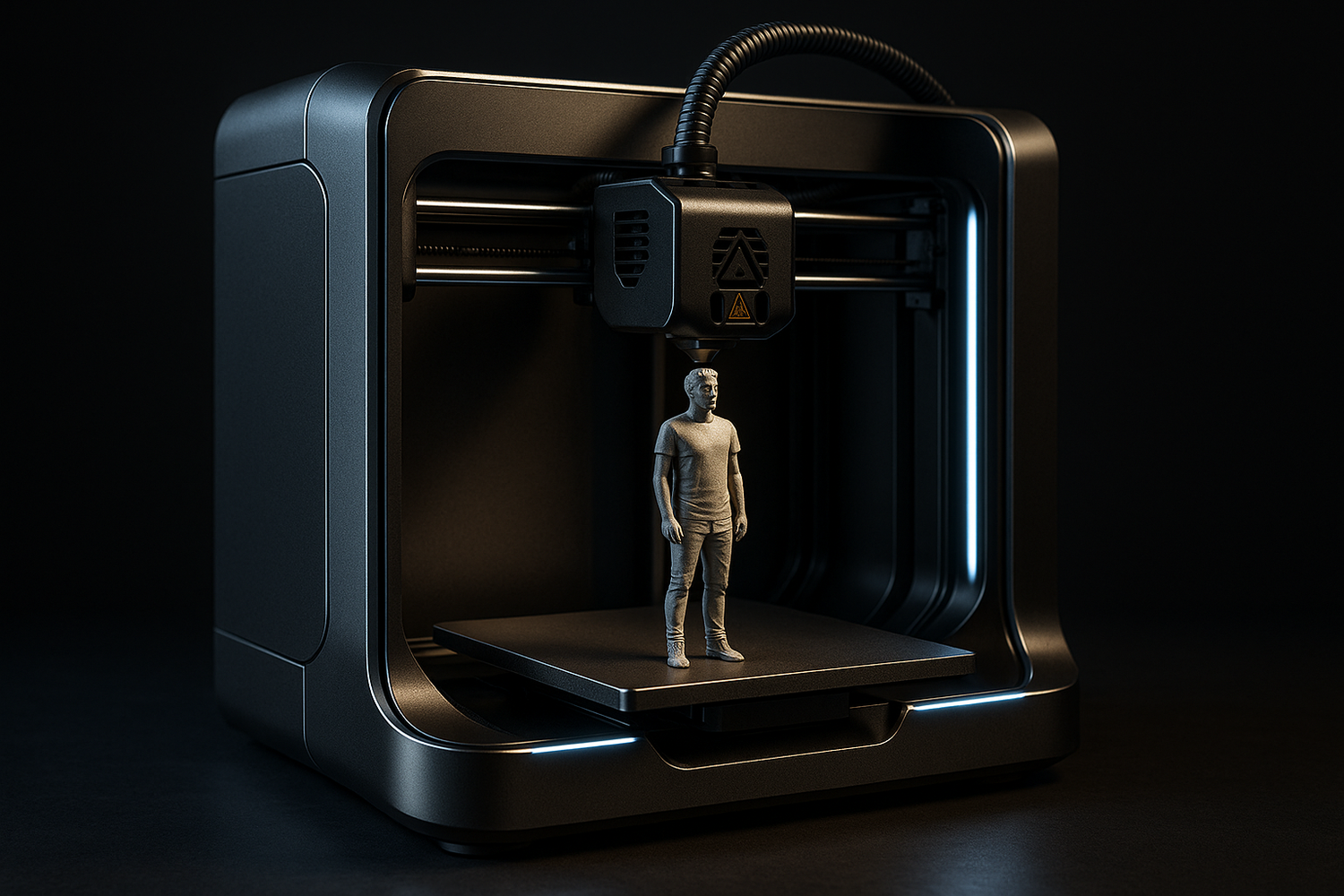3d printer high end product display image print a miniature person